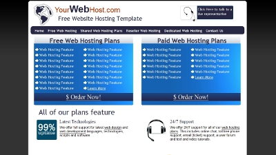 Free Web Hosting Template