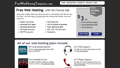 Free Web Hosting Template