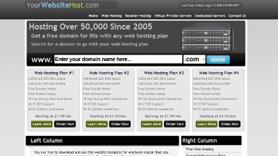 Free Web Hosting Template