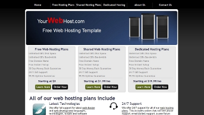 Free Web Hosting Template